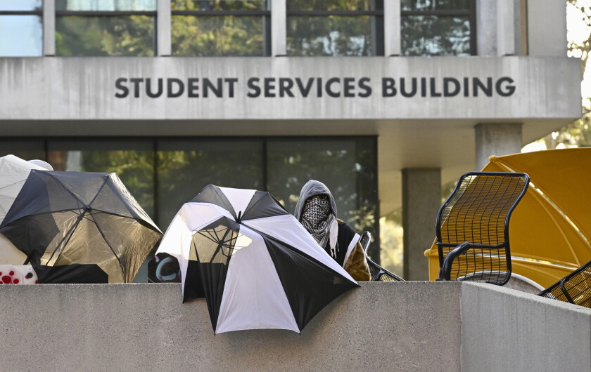 Pro-Palestinian Protesters Barricaded a Building. The University’s President Was Inside. Pro-Palestinian Protesters Barricaded a Building. The University’s President Was Inside.