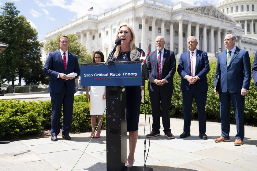 Press Conference to Ban Federal Funding for the Teaching of Crit