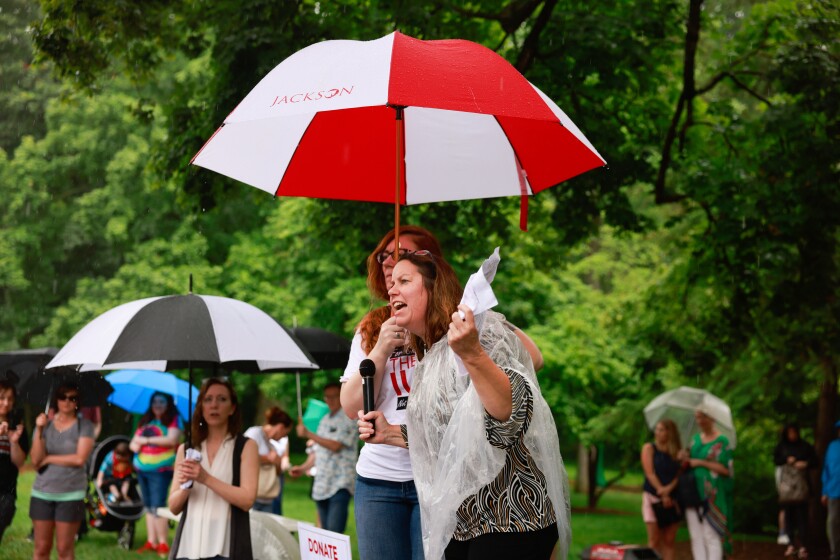 Lucy Brenton, vice chair of the Indiana Libertarian Party,