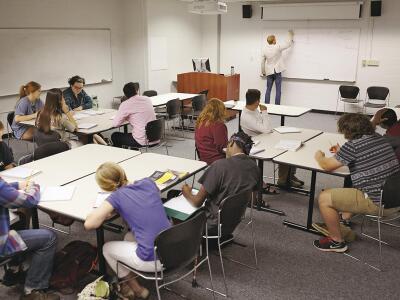 Joshua Putnam, a lecturer in the political-science department at the U. of Georgia, teaches to a class of 12. In smaller classes, he says, "I’m able to have more of a conversation."