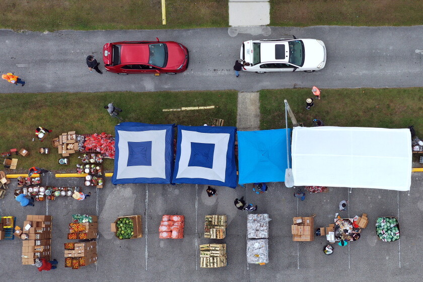 Second Harvest Food Bank Holds Mobile Food Drop In Kissimmee
