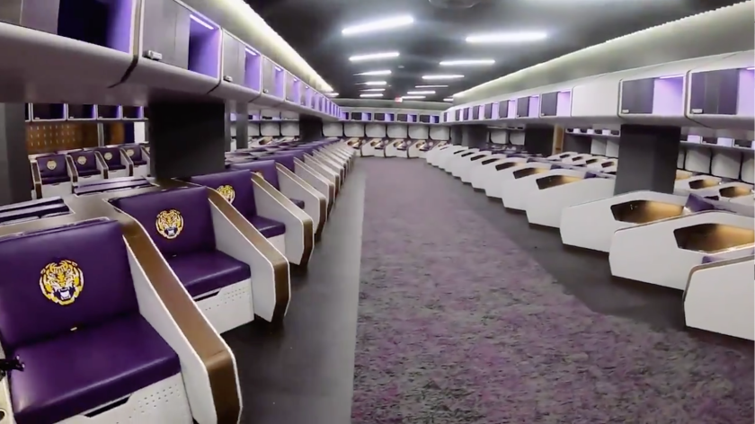 LSU Just Unveiled a $28-Million Football Facility. The Flood-Damaged ...