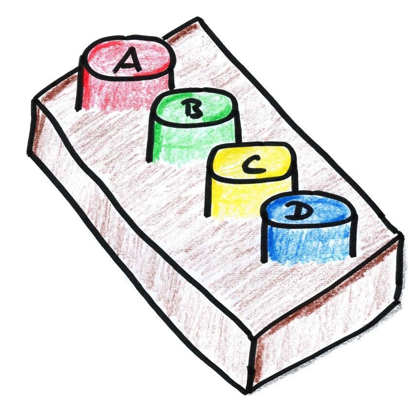 Drawing of a clicker
