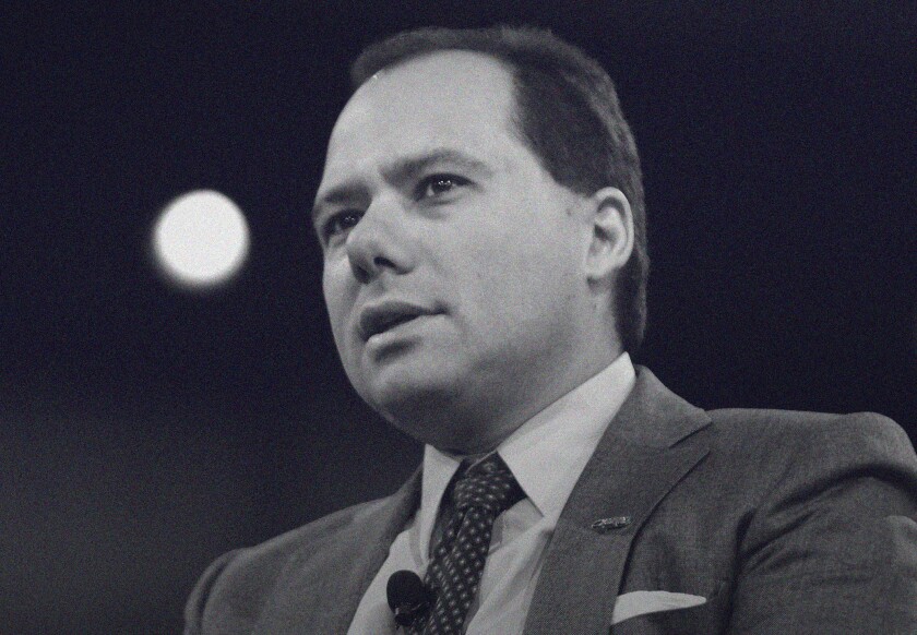 Photo illustration portrait of Ilya Shapiro