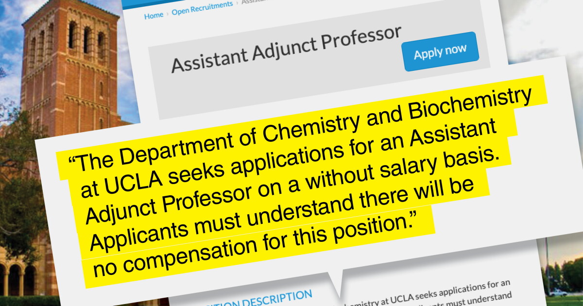What That Advert for the Unpaid Work at UCLA May possibly Have Been About What That Advert for the Unpaid Work at UCLA May possibly Have Been About