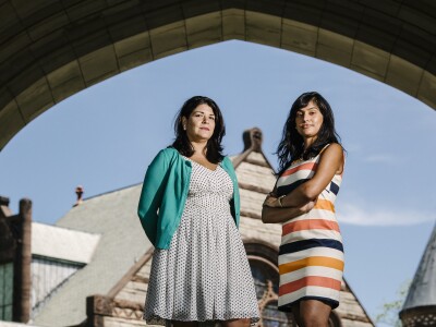 Khristina Gonzalez (left) and Nimisha Barton run Princeton’s Freshman Scholars Institute, a program that seeks to provide first-generation and low-income students with the support system they might lack.