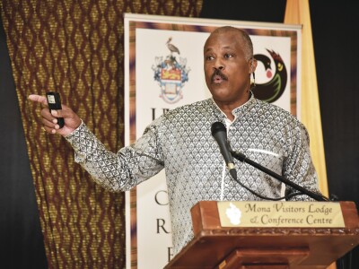 Hilary Beckles, vice chancellor of the U. of the West Indies