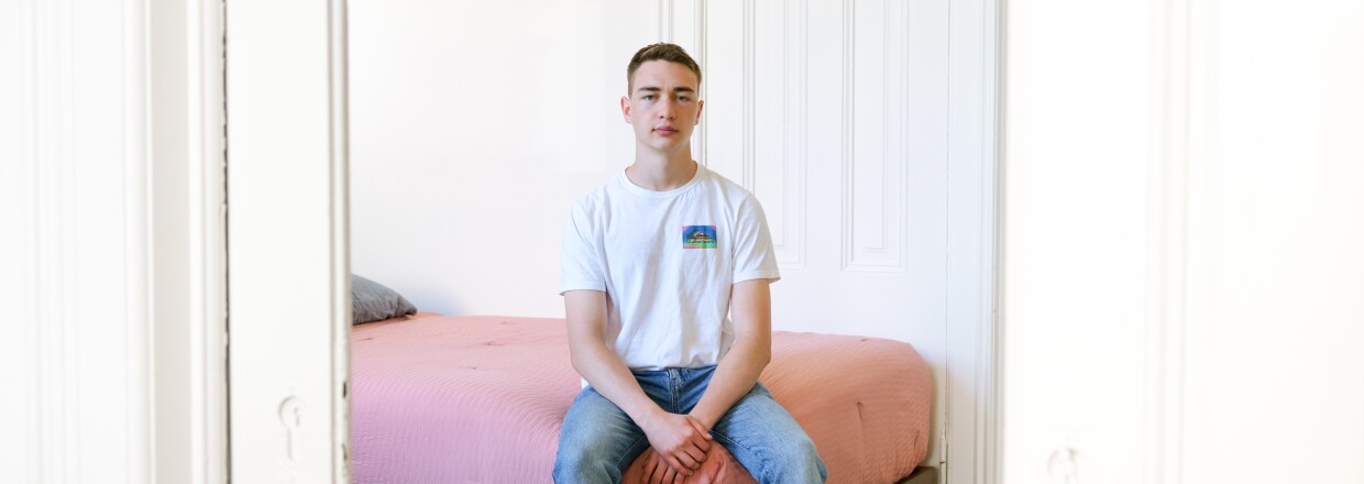Vasily Keytiyev poses for a portrait at his home in San Francisco, California.