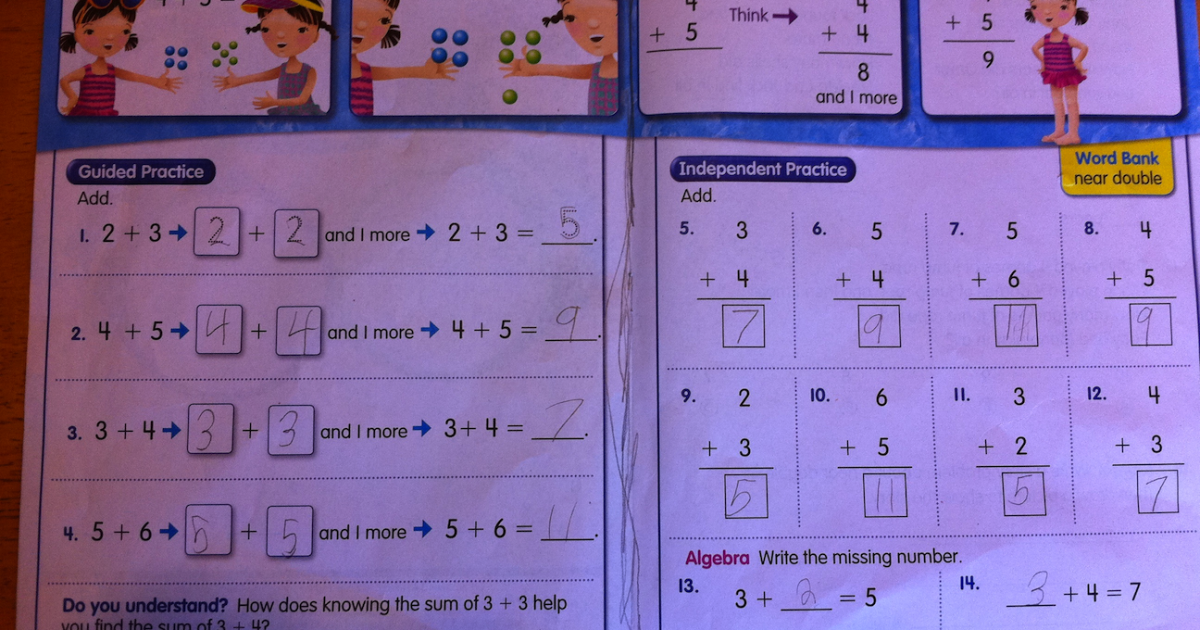 Casting Out Nines More enVisionMATH Adding “near doubles”