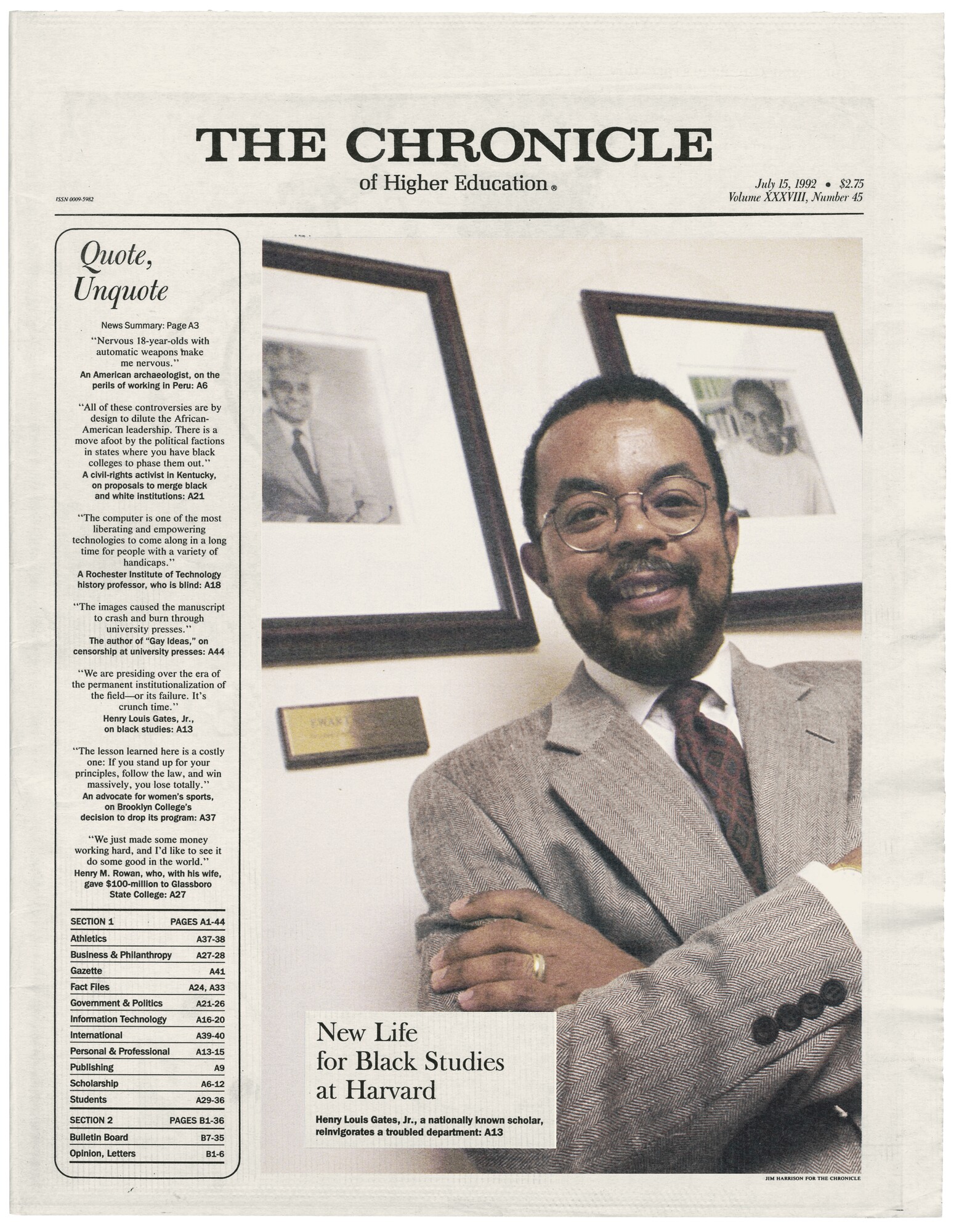 1992: Making a Name in Afro-American Studies 1