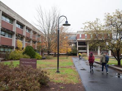 Science Center and library on Hampshire College campus in Amherst, MA.